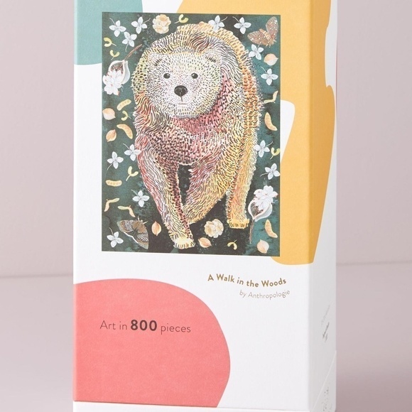 NIB Jiggy for Anthropologie Puzzle and Glue Set, A Walk in the Woods - Picture 2 of 7